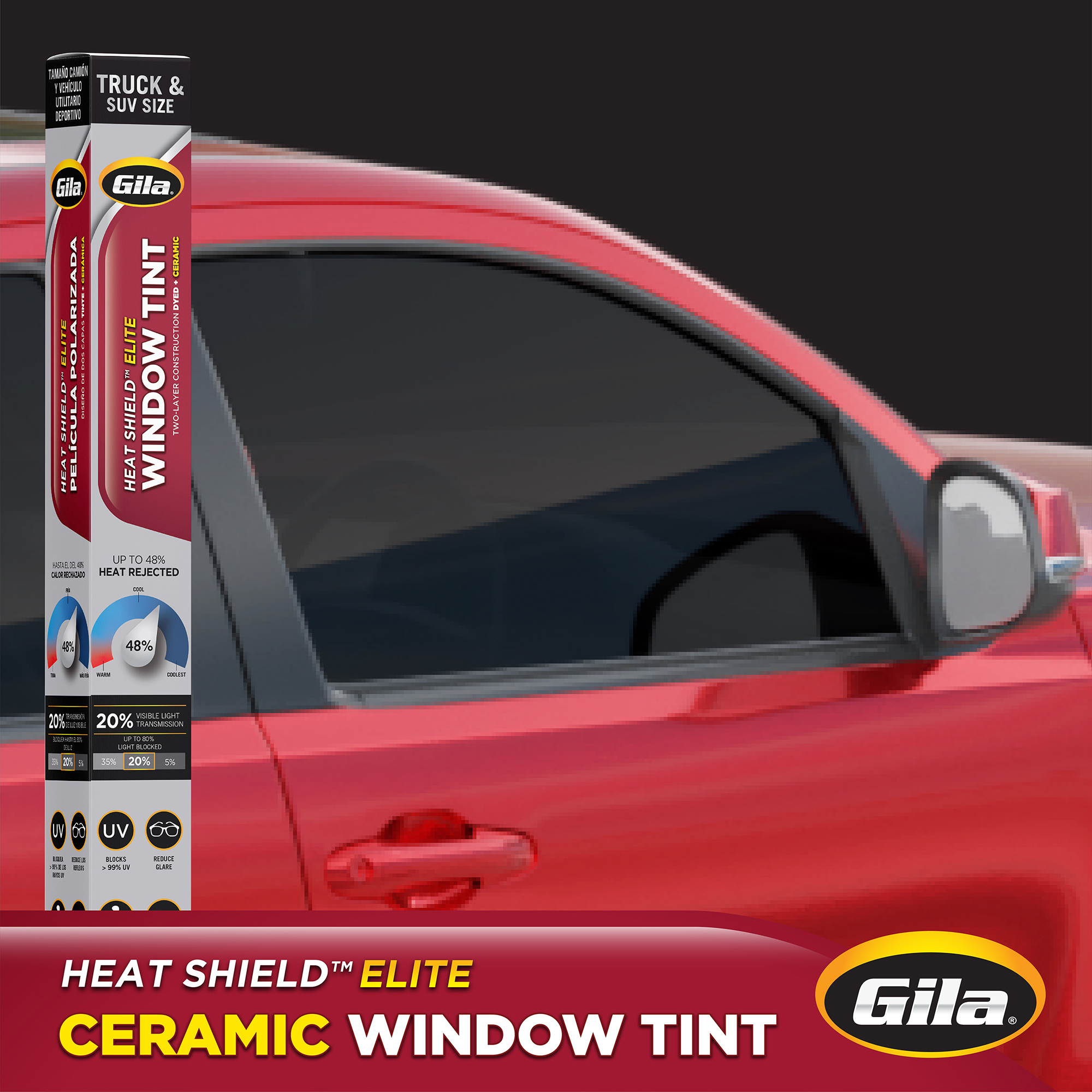 Heat Shield Elite 20 VLT Truck SUV Window Tint Gila Window Film