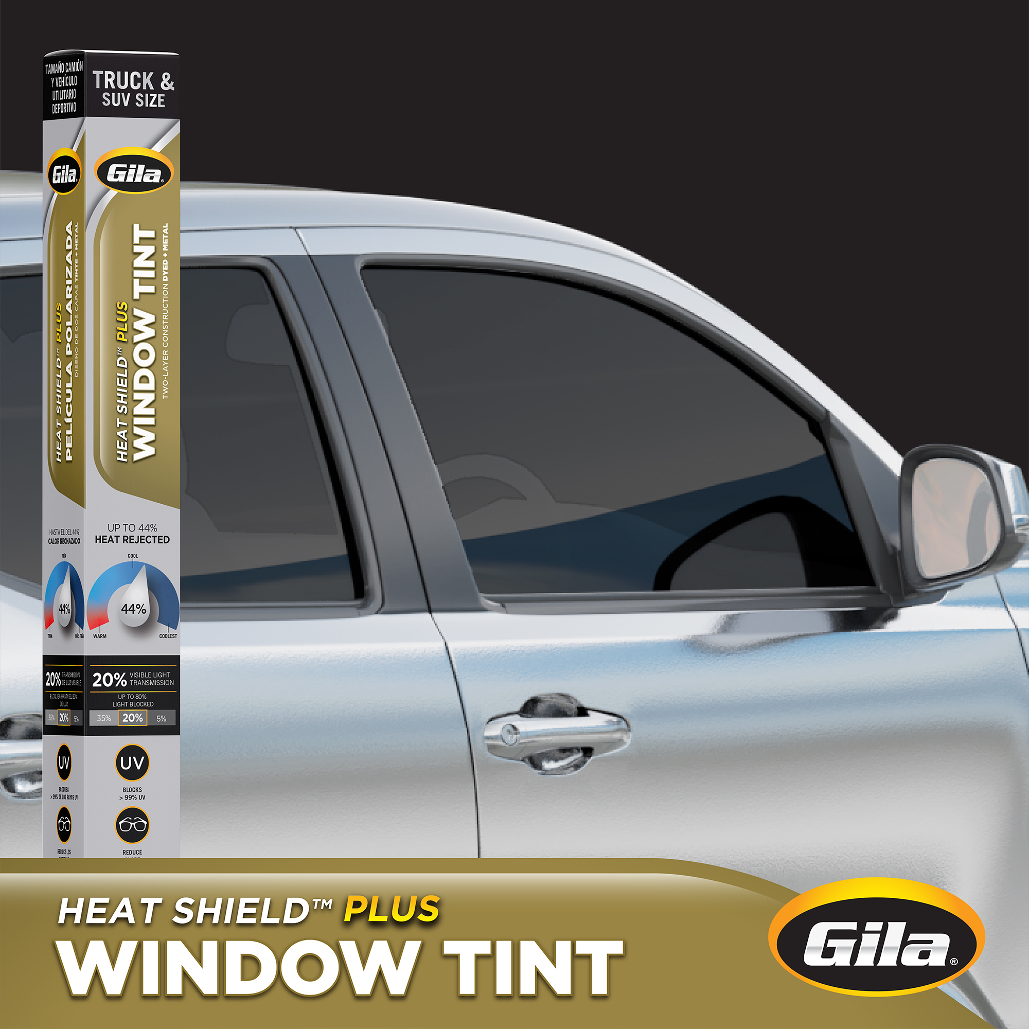 Heat Shield Plus 20 VLT Truck SUV Window Tint Gila Window Film